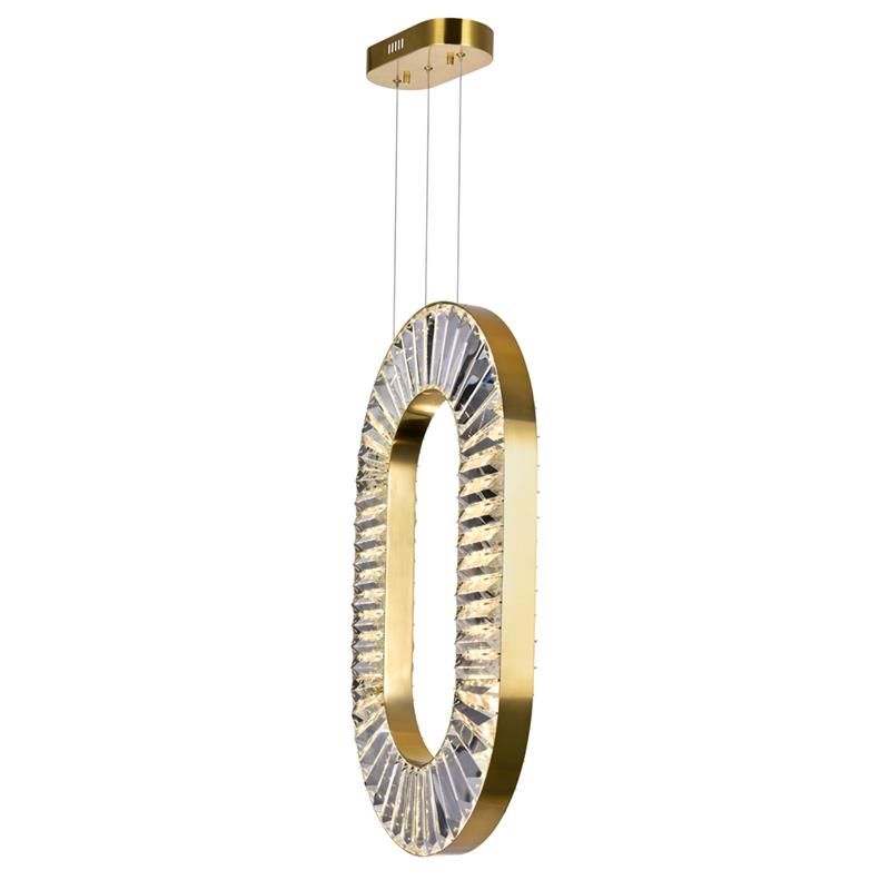 CWI Lighting Bjoux Contemporary Metal LED Chandelier in Brass