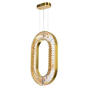 CWI Lighting Bjoux Contemporary Metal LED Chandelier in Brass