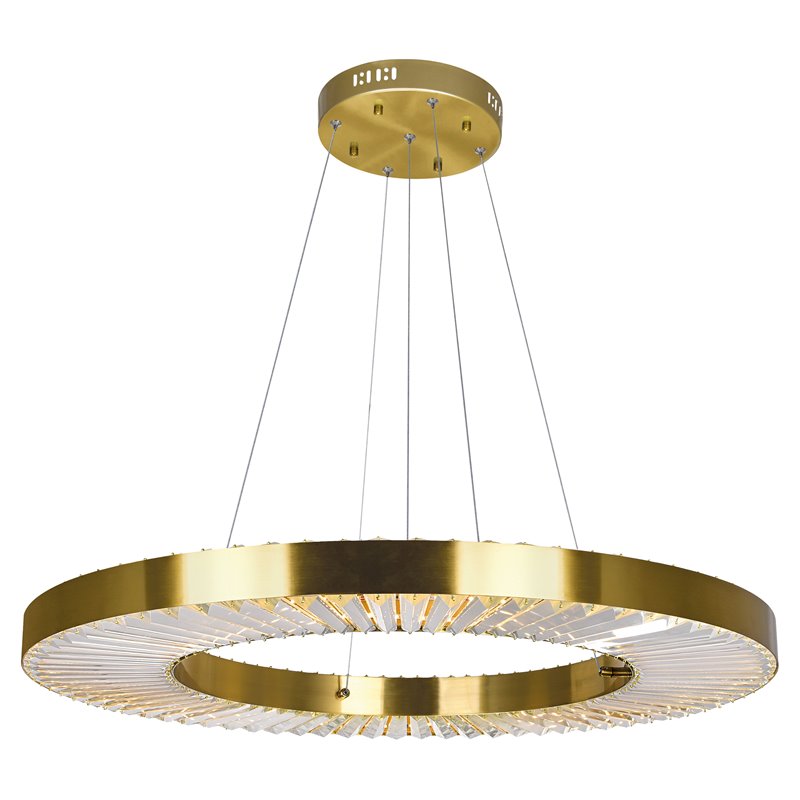 CWI Lighting BjouxContemporary Metal LED Chandelier in Brass