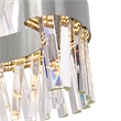 CWI Lighting Glace Contemporary Metal Chandelier with Dimmer in Chrome