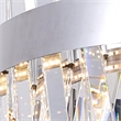 CWI Lighting Glace Contemporary Metal Chandelier with Dimmer in Chrome