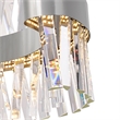 CWI Lighting Glace Contemporary Metal Chandelier with Dimmer in Chrome