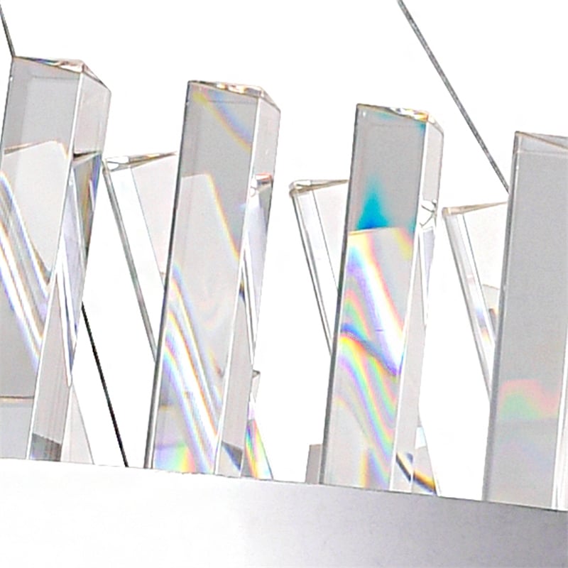 CWI Lighting Glace Contemporary Metal LED Metal Chandelier in Chrome
