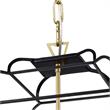 CWI Lighting Tudor 6 Light Contemporary Metal Chandelier in Satin Gold/Black
