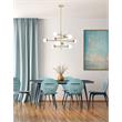 CWI Lighting Compass 10 Light Contemporary Metal Chandelier in Gold