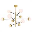 CWI Lighting Compass 10 Light Contemporary Metal Chandelier in Gold