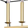 CWI Lighting Tudor 6 Light Metal Island/Pool Table Chandelier in Gold/Black