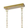 CWI Lighting Tudor 6 Light Metal Island/Pool Table Chandelier in Gold/Black