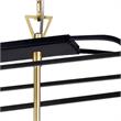 CWI Lighting Tudor 6 Light Metal Island/Pool Table Chandelier in Gold/Black