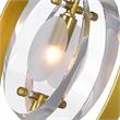 CWI Lighting Iris 9 Light Contemporary Metal Pendant in Brass