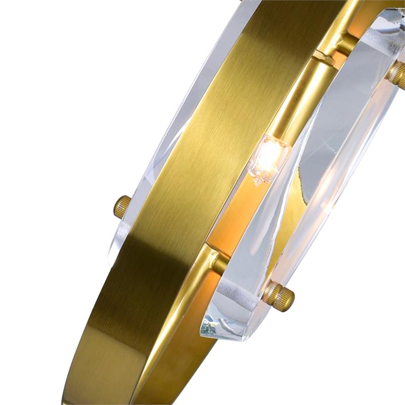 CWI Lighting Iris 9 Light Contemporary Metal Pendant in Brass