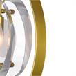 CWI Lighting Iris 1 Light Contemporary Metal Mini Pendant in Brass