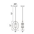 CWI Lighting Iris 1 Light Contemporary Metal Mini Pendant in Brass