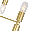 CWI Lighting Hand Crank 12 Light Contemporary Metal Chandelier in Gold