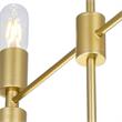 CWI Lighting Hand Crank 12 Light Contemporary Metal Chandelier in Gold