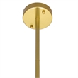 CWI Lighting Tourch 7 Light Contemporary Metal Chandelier in Medallion Gold