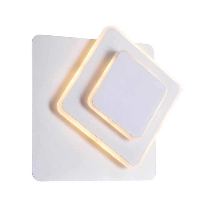CWI Lighting Private I Metal LED Integrated Fixture Sconce in Matte White