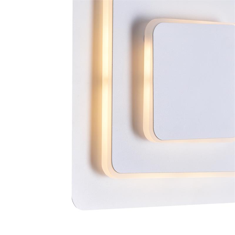 CWI Lighting Private I Metal LED Integrated Fixture Sconce in Matte White