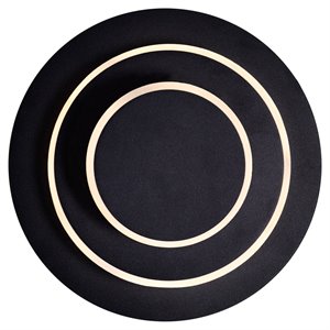 cwi lighting private i contemporary metal led sconce with dimmer in black