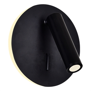 CWI Lighting Private I Contemporary Metal LED Sconce in Matte Black