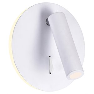 CWI Lighting Private I Metal LED Integrated Fixture Sconce in Matte White