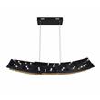 CWI Lighting Gondola Contemporary Metal LED Chandelier in Black