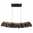 CWI Lighting Gondola Contemporary Metal LED Chandelier in Black