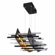 CWI Lighting Gondola Contemporary Metal LED Chandelier in Black