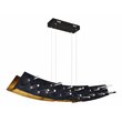 CWI Lighting Gondola Contemporary Metal LED Chandelier in Black