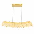 CWI Lighting Gondola Contemporary Metal LED Chandelier in Satin Gold