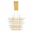 CWI Lighting Gondola Contemporary Metal LED Chandelier in Satin Gold