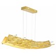 CWI Lighting Gondola Contemporary Metal LED Chandelier in Satin Gold