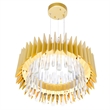 CWI Lighting Cityscape 12 Light Contemporary Metal Chandelier in Satin Gold
