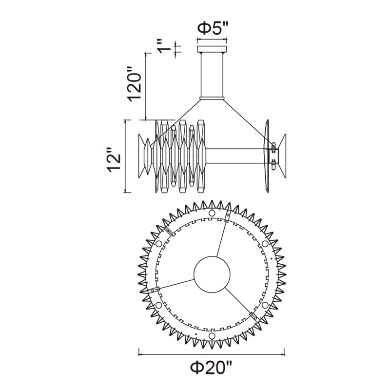 CWI Lighting Cityscape 12 Light Contemporary Metal Chandelier in Satin Gold
