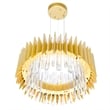 CWI Lighting Cityscape 12 Light Contemporary Metal Chandelier in Satin Gold