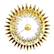 CWI Lighting Cityscape 12 Light Contemporary Metal Chandelier in Satin Gold