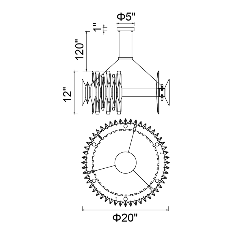 CWI Lighting Cityscape 12 Light Contemporary Metal Chandelier in Satin Gold