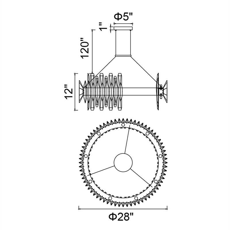 CWI Lighting Cityscape 18 Light Contemporary Metal Chandelier in Satin Gold