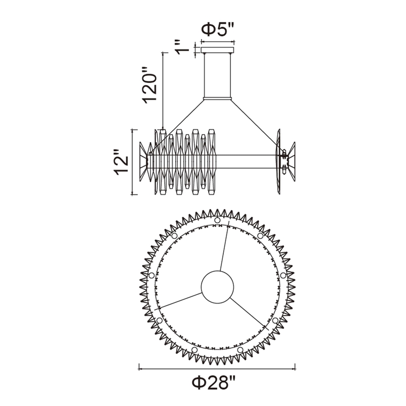 CWI Lighting Cityscape 18 Light Contemporary Metal Chandelier in Satin Gold