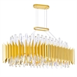 CWI Lighting Cityscape 20 Light Contemporary Metal Chandelier in Satin Gold