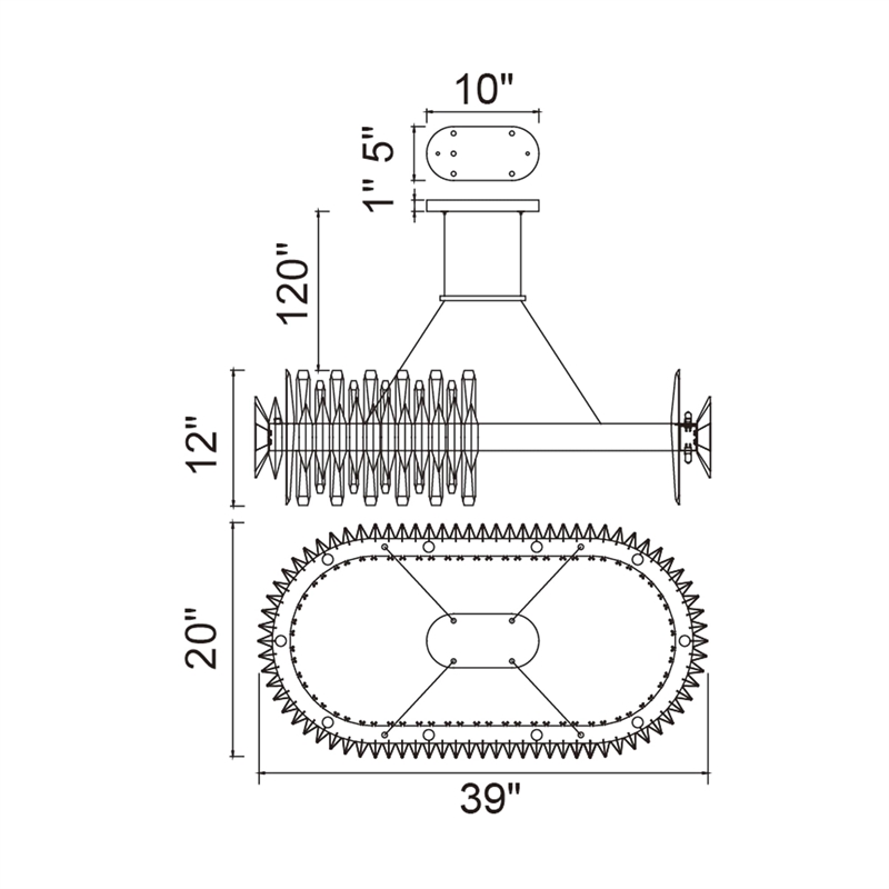 CWI Lighting Cityscape 20 Light Contemporary Metal Chandelier in Satin Gold