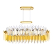 CWI Lighting Cityscape 20 Light Contemporary Metal Chandelier in Satin Gold
