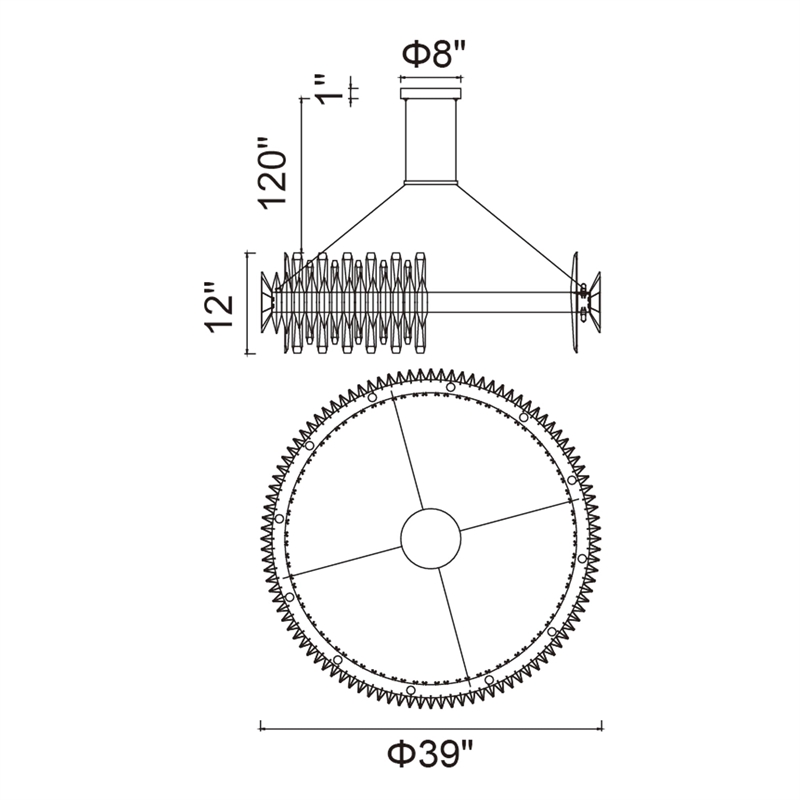 CWI Lighting Cityscape 24 Light Contemporary Metal Chandelier in Satin Gold