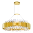 CWI Lighting Cityscape 24 Light Contemporary Metal Chandelier in Satin Gold
