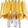 CWI Lighting Cityscape 5 Light Contemporary Metal Wall Sconce in Satin Gold