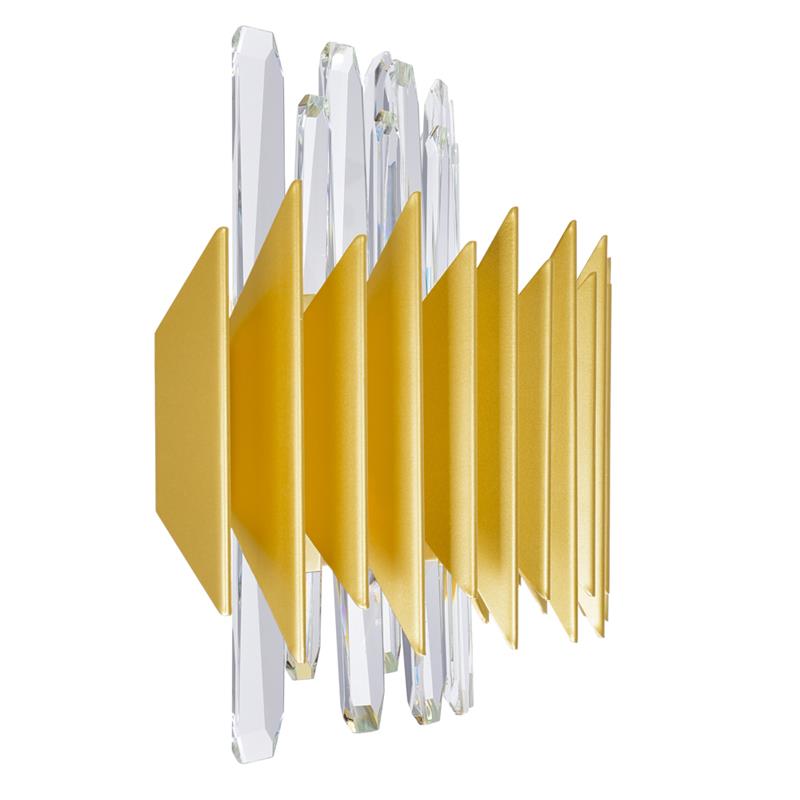 CWI Lighting Cityscape 7 Light Metal Light Wall Sconce in Satin Gold