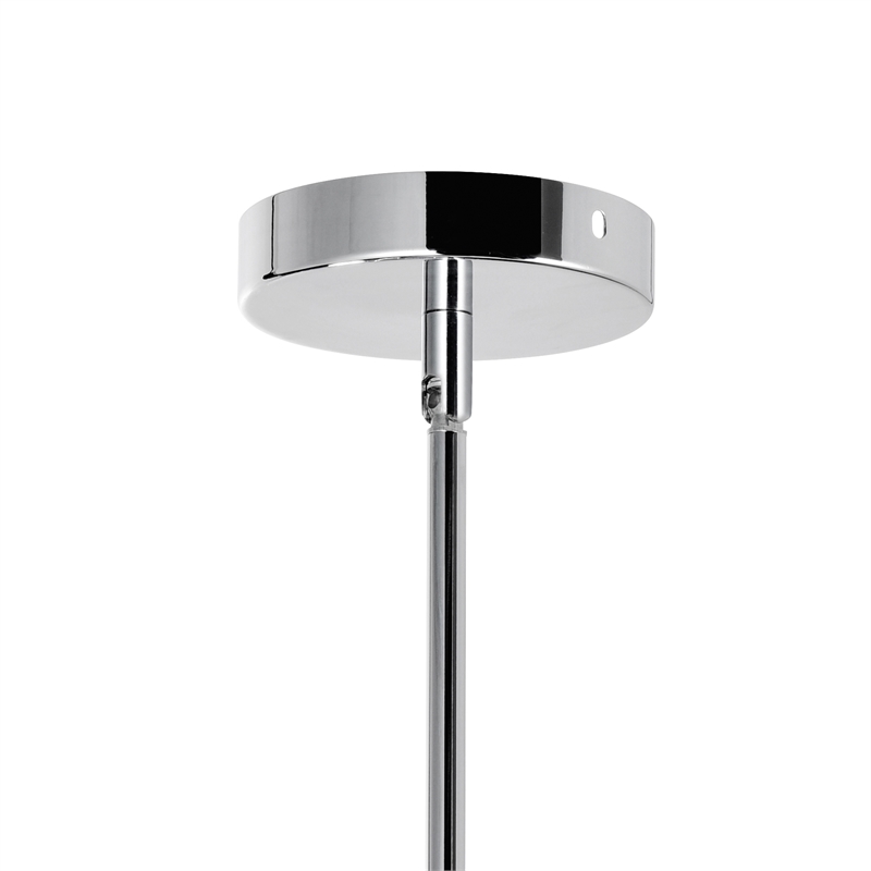 CWI Lighting Water Drop 6 Light Drum Shade Metal Chandelier in Chrome