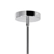 CWI Lighting Water Drop 6 Light Drum Shade Metal Chandelier in Chrome