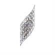 CWI Lighting Chique 4 Light Transitional Metal Wall Sconce in Chrome