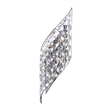 CWI Lighting Chique 4 Light Transitional Metal Wall Sconce in Chrome